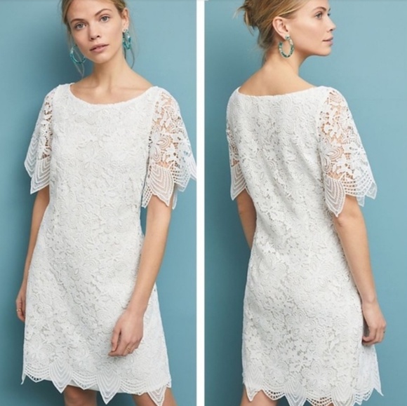 Anthropologie Charleston Scalloped Lace Dress - Picture 8 of 8